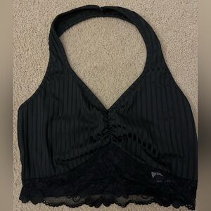 SHEIN halter laced scrunch top